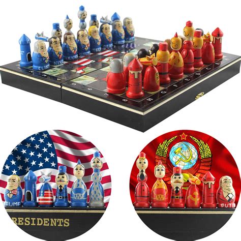 Buy Themed Chess Set American Presidents Vs Russian And Soviet Leaders