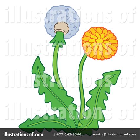 Dandelion Clipart #213001 - Illustration by visekart