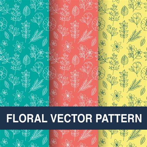 Floral Vector Pattern Design Illustration Stock Vector Illustration