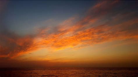 Download Sunset Orange Sky Calm Wallpaper 3840x2160 4k Uhd 169
