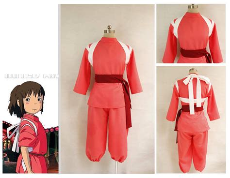 Miyazaki Hayao Spirited Away Chihiro Ogino Sen Cosplay Costume