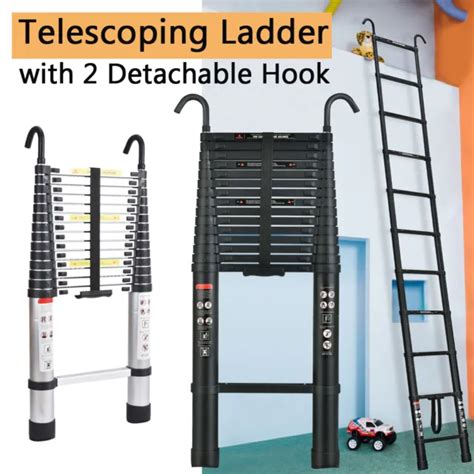 Aluminum Telescoping Ladder Extension Ladders Retraction Collapsible
