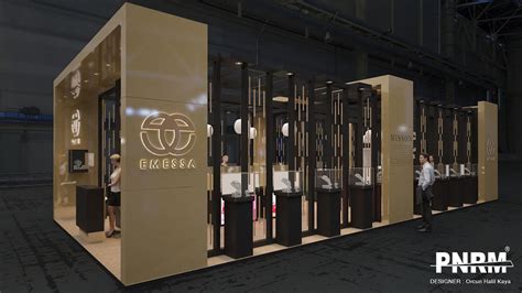 Gold Exhibition Stand Exhibition Stall Design Exhibition Booth