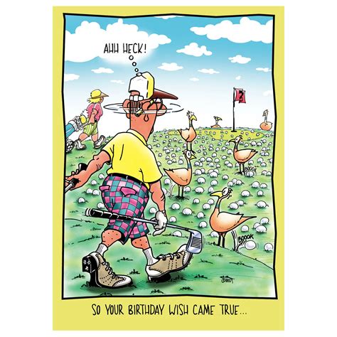 Funny Golf Birthday Card Bethesda Fine Stationery