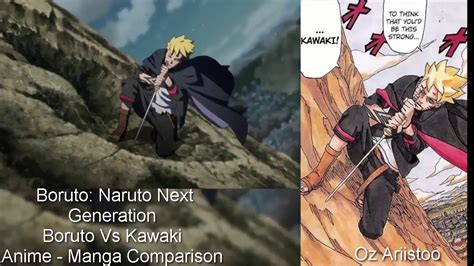 Boruto Vs Kawaki Animemanga Comparison Naruto Next