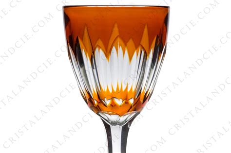 Orange Wine Glass Hock Verone By Baccarat