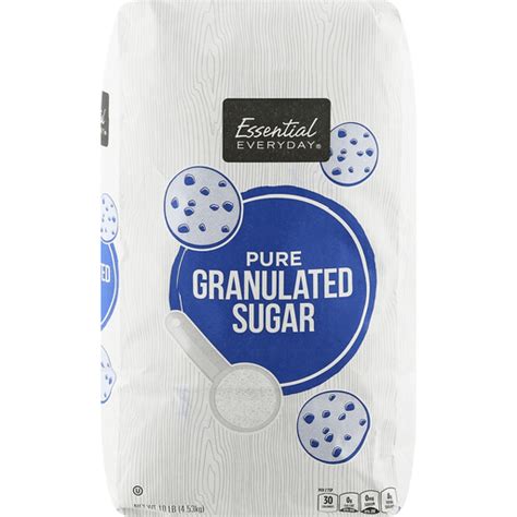 Essential Everyday Granulated Sugar Pure Sugars And Sweeteners Food