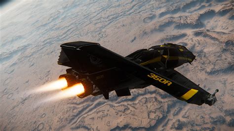 Black And Yellow 350r Aircraft Star Citizen Video Games Hd Wallpaper