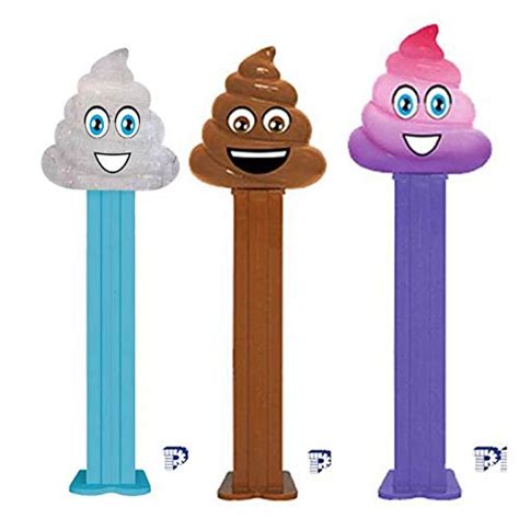 Buy Pez Poop Emoji 3 Pack With 3 Extra Candy Packs Glitter Poop