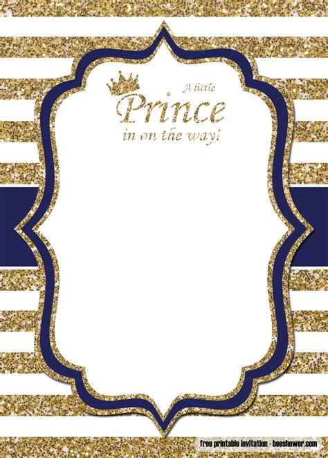 Download 1,994 baby shower card free vectors. FREE Prince Baby Shower Invitations Templates | Prince ...
