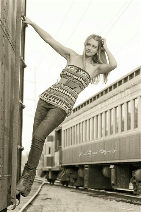 Senior Portraits Photography Train Yard Train Photography Train
