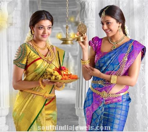 Kajal Agarwal In Gold Jewelleries ~ South India Jewels Fashion