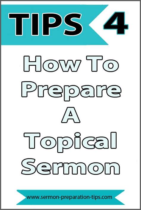 How to write sermons with ease looks at the four essential features relating to the structure of sermons. How To Write A Topical Sermon explains how to create an ...
