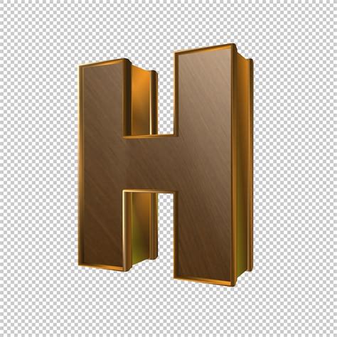 Premium Psd Letter H 3d Render