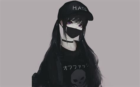 Cute Anime Girl With Face Mask Wordblog