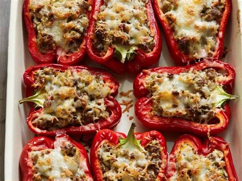 For the working parents who are short on either time to cook meals at home or are on a limited budget, there. Bobby's Stuffed Red Peppers | Recipe in 2020 | Stuffed ...