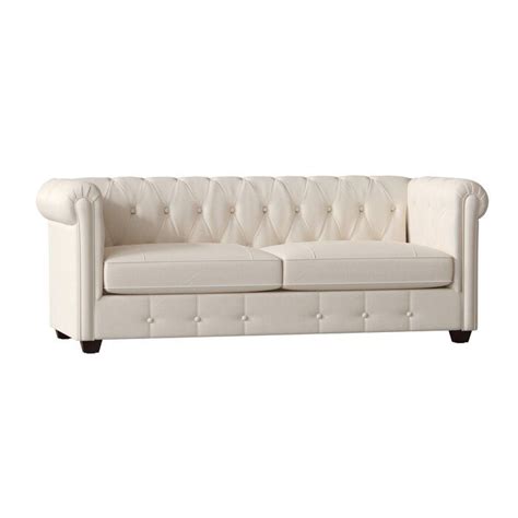Birch Lane™ Heritage Hawthorn Leather Chesterfield Sofa And Reviews