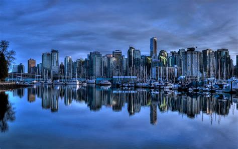 48 Vancouver Skyline Wallpaper Wallpapersafari