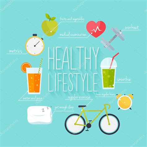 Healthy Lifestyle Poster Ideas Healthy Lifestyle Info Graphics