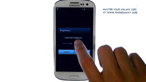 Samsung Galaxy Siii How Do I Adjust The Screen Display Brightness