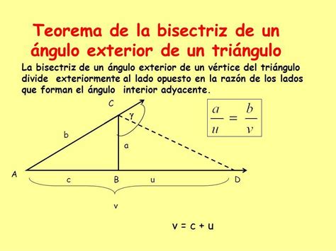 El Teorema De La Bisectriz Exterior En Proporcionalidad Demostracion