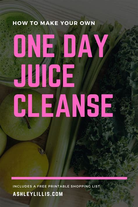 Make Your Own One Day Juice Cleanse — Ashley Lillis One Day Juice