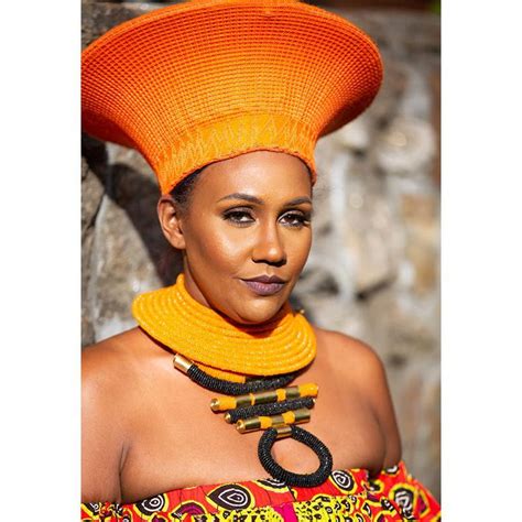 Zulu Wide Basket Hat Orange Handmade In South Africa — Luangisa African Gallery