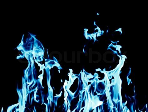Abstract Background Of Blue Flame Fire Stock Image Colourbox