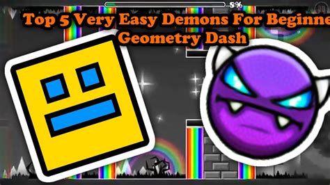 Top 5 Very Easy Demons For Beginners In Geometry Dash Youtube