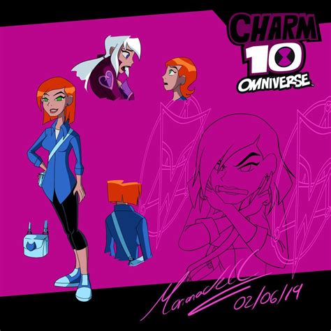 Charm 10 Omniverse Gwen Sketches By Carmen Oda On Deviantart Ben 10
