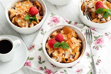 This collection of recipes features dairy free, gluten free, meatless recipes. Gluten Free Coconut Bread Pudding Recipe by Simply Gluten Free