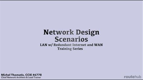 Network Design Scenarios LAN W Redundant Internet And WAN Preview