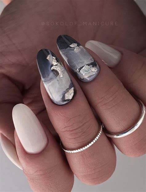 Stylish Nail Art Design Ideas To Wear In 2021 Marble Nails With Gold