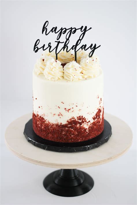 Happy Birthday Red Velvet Cake Designs At Info Terkini
