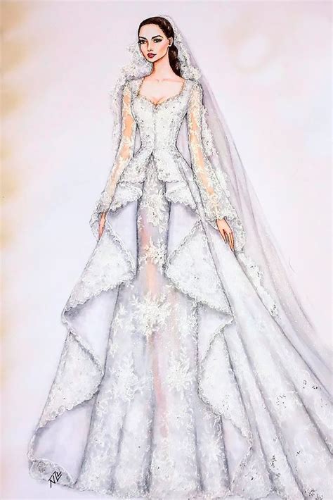 Fashion Design Sketches Gowns Wedding Dresses Seth Feliu
