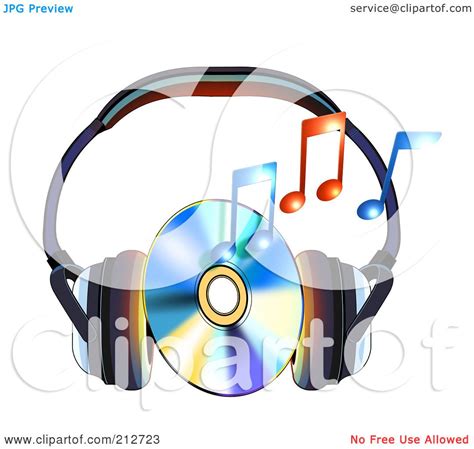 Royalty Free Rf Clipart Illustration Of A Cd Between