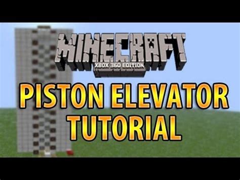 (xbox tu31/cu19 playstation 1.22) redstone tutorial: MINECRAFT XBOX 360: PISTON ELEVATOR TUTORIAL (ZIPPER ...