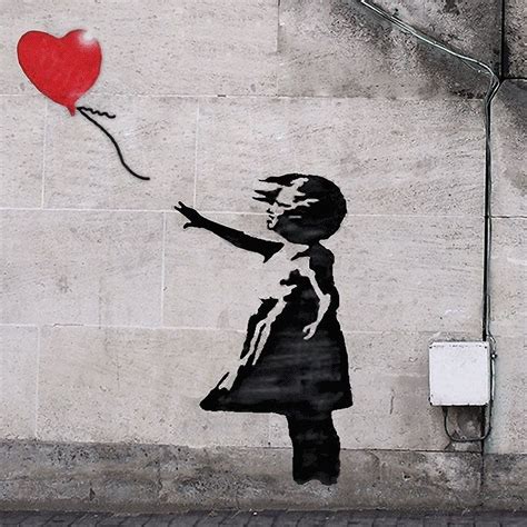 Banksy There Is Always Hope Balloon Girl Graffiti Street Art Wall Art Street Art Banksy Art