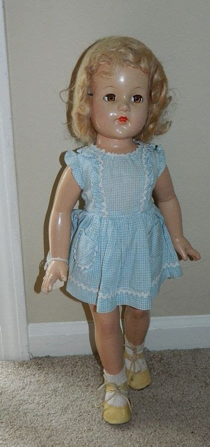 Large 21 Antique 1940s Composition Effanbee Anne Shirley Doll W
