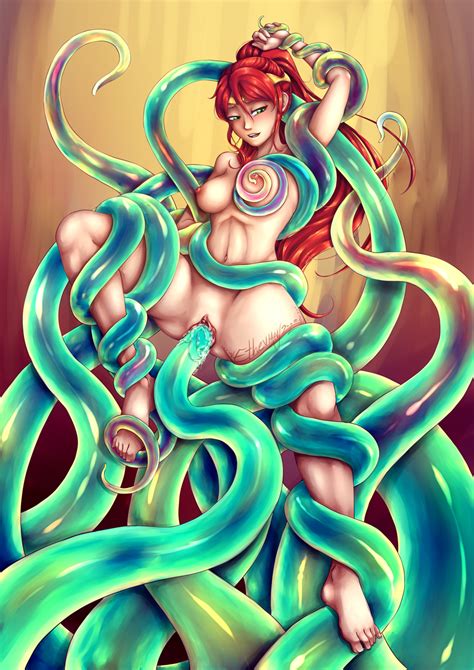 Pyrrha Nikos And The Tentacle Trap Commission By Ethevian Hentai