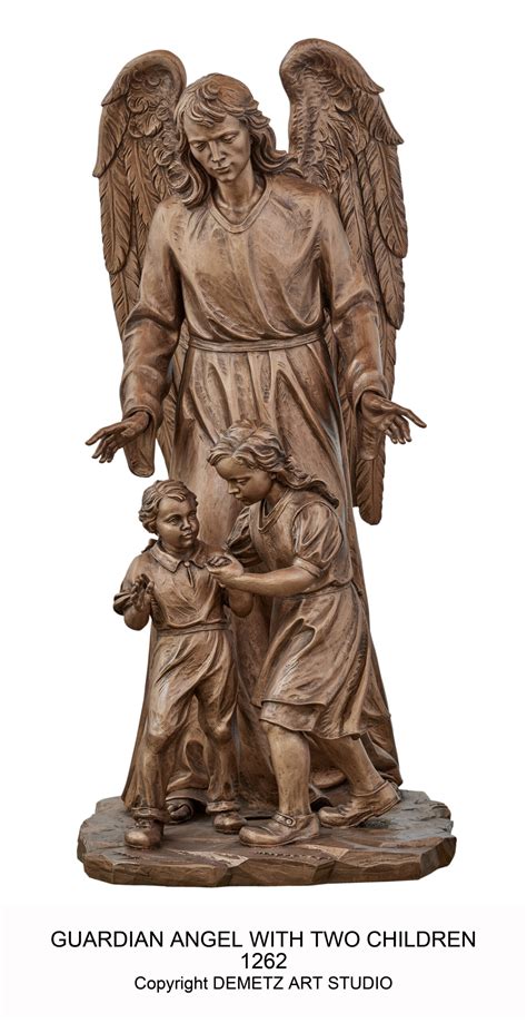 Guardian Angel With Children 1262 Fiberglass Or Wood Mckay Church Goods