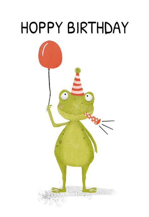 Personalize any greeting card for no additional cost! Hoppy frog - Birthday Card (Free) | Greetings Island
