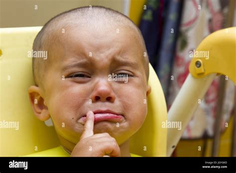 Baby Crying Sadness Stock Photo Alamy
