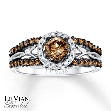 Levian Chocolate Diamonds 34 Ct Tw Engagement Ring 14k Gold