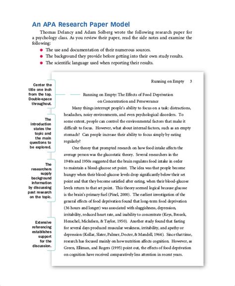 On the contrary, the apa style creates a way through which any paper written from any part of the world using this style. 8+ APA Format Examples | Free & Premium Templates