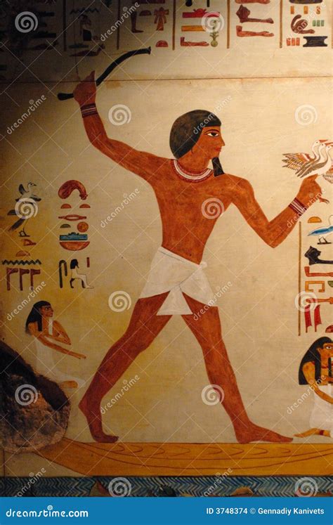 Egyptian Fresco Stock Photo Image Of Museum Ancient 3748374