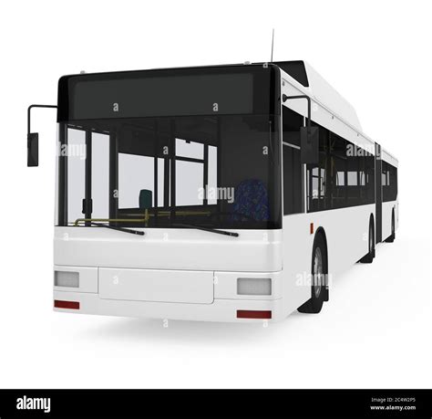 Articulated City Bus Isolated Stock Photo Alamy