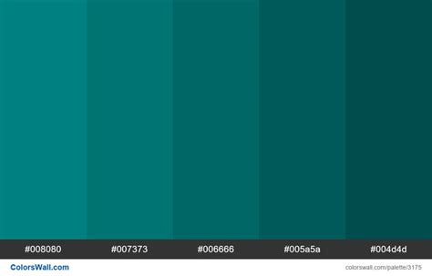 Teal Color Shades Colorswall Teal Colors Teal Color Schemes Neon