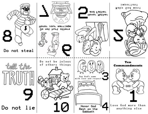 You can use our amazing online tool to color and edit the following 10 commandments coloring pages. Preschool 10 Commandments | 10 commandments, Sunday school ...
