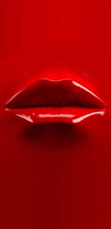 Red Lips Kiss Wallpaper